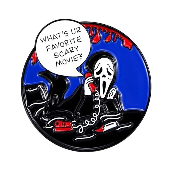 5/20$  Scream Ghost Face Ghostface Horror Kawaii Aesthetic Goth Enamel Pin - Picture 4 of 16